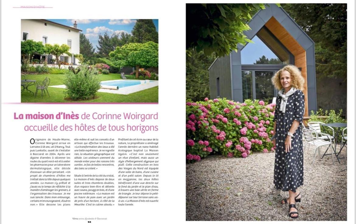 La Maison D Ines And Ugolin & Spa Baccarat Exteriör bild